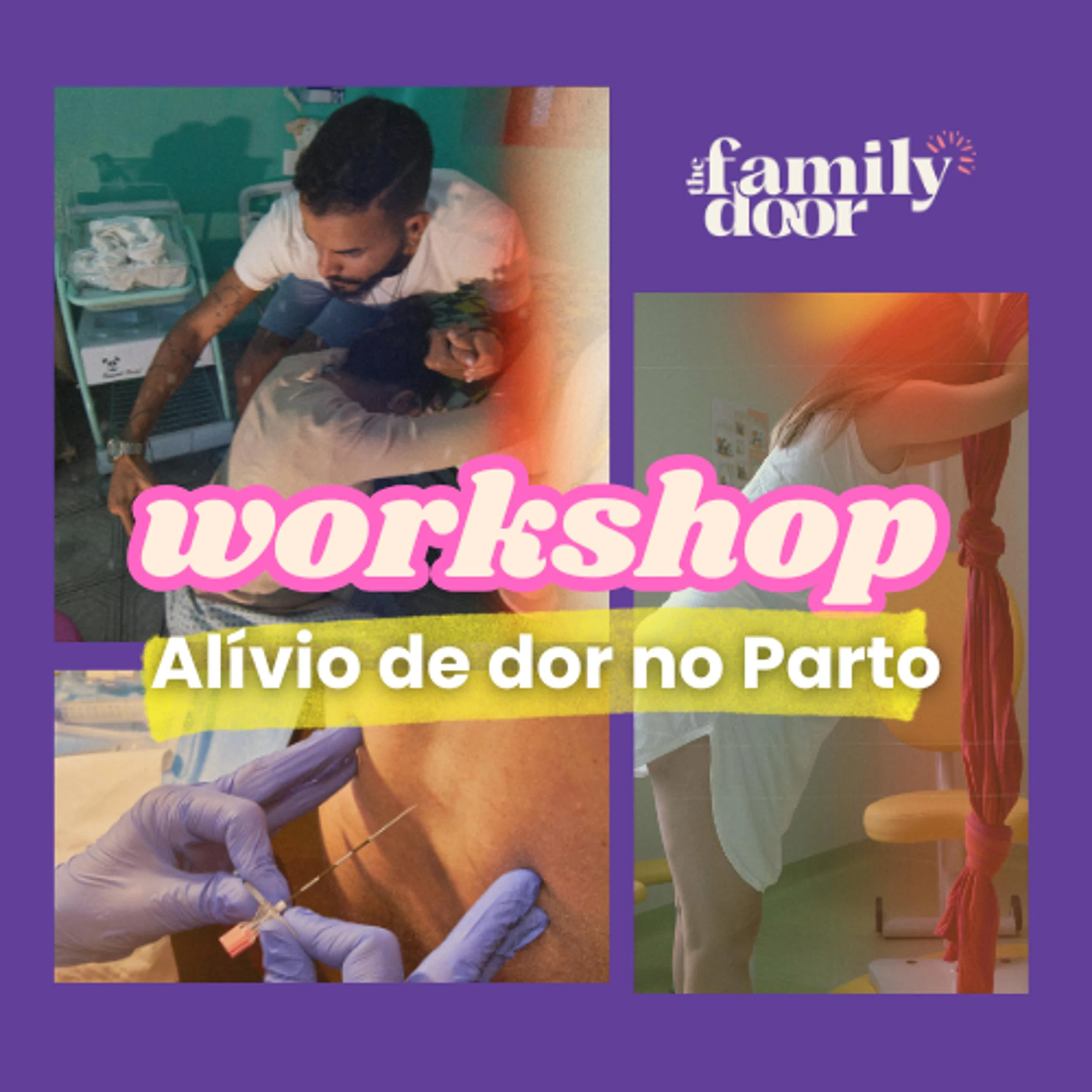 Workshop Alívio de dor no parto, The Family Door